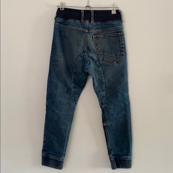 H&M distressed stretchy jean joggers - Picture 2 of 10